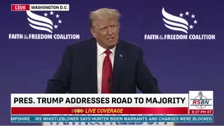 President Donald Trump - Live from Washington DC - Freedom and Faith Coalition 6/24/2023