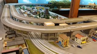 A large N scale model train layout in Japan