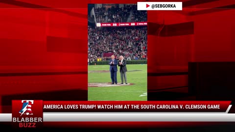 America Loves Trump! Watch Him At The South Carolina v. Clemson Game