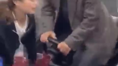 Mentally disabled man surprised with a bumper car ride