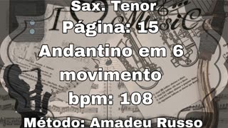 Página: 15 Andantino em 6 movimento - Sax. Tenor [108 bpm]