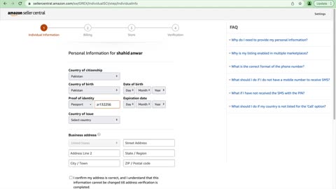 Part-6 How To Signup For Seller Central