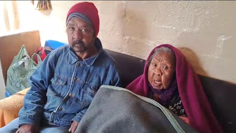 Nico Verwey with his mother, Leah Verwey, 86 claims a tornado hit their home in Hanover Park.