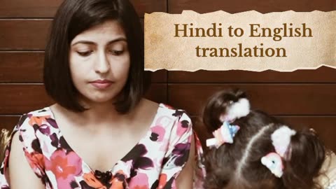 Hindi to English translat