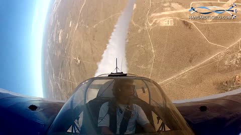 Cockpit view captures stunt plane's amazing Inverted flat spin