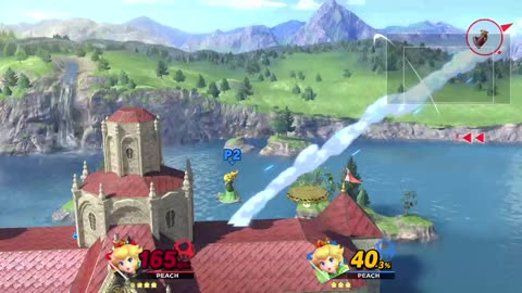 Peach vs Peach on Princess Peach's Castle (Super Smash Bros Ultimate)