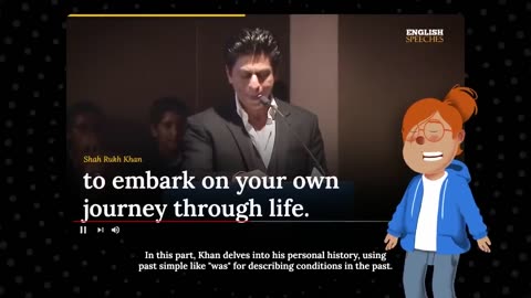 ENGLISH SPEECH - LEARN ENGLISH with SHAH RUKH KHAN #ShahrukhKhan