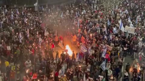Mass Anti-Government Demonstrations are Taking Place in Israel Against Prime Minister Netanyahu