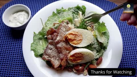 Keto Bacon Salad with Ranch Dressing Recipe