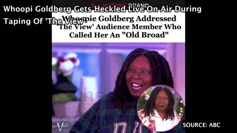 Whoopi Goldberg Gets Heckled Live On Air During Taping Of 'The View'