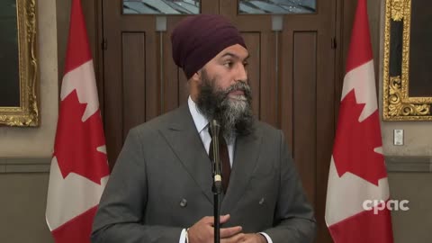 Canada: NDP Leader Jagmeet Singh Speaks with Reporters on Parliament Hill – June 12, 2023