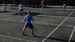 FOREHAND PASSING SHOT FOR THE WINNER!