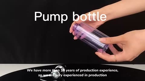 Aluminum Silvery Electrodes Professional Lotion Dispenser White Pet Pump Bottle