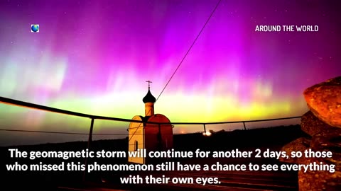 Something is coming soon: Skies around the world have turned green and purple