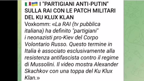 Ku klux klan Ucraina - servizio Rai