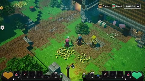 Minecraft Dungeons - Parte 1: Fase bosque dos creepers e costa das lulas