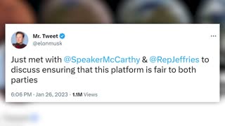 Elon Musk meets with House Speaker McCarthy and Democratic leader Jeffries in Washington