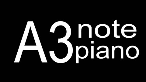 A3 Piano Note