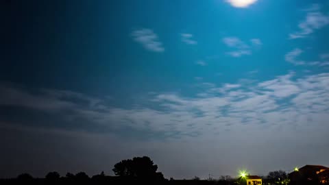 Time Lapse Night Clouds