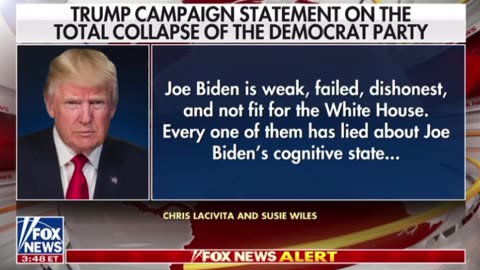 President Trump's statement on the collapse of the Democratic Party.