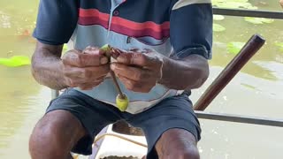 Water Lily Into a Necklace