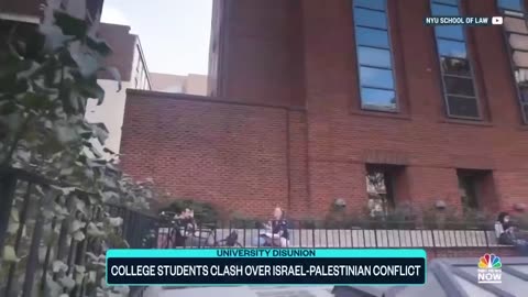 American college student clash over Israel Palestinian conflic