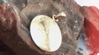 Radiate Healing Energy: Archangel Raphael Gold Pendant