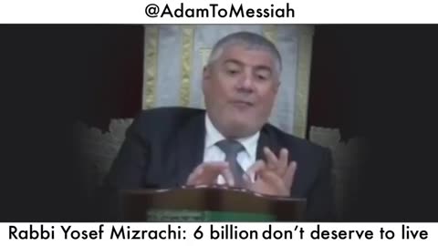 Rabbi Yosef 6 - Billion Goyim do not deserve to Live