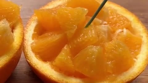 Japanese orange cutting style