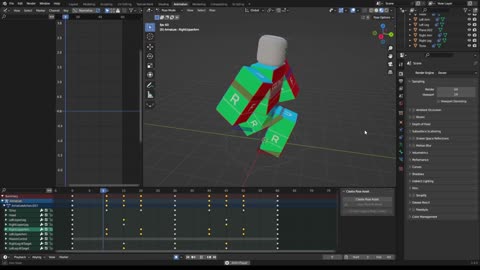 Blender walk cycle