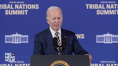 Biden addresses White House Tribal Nations Summit in Washington