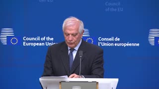 EU foreign policy chief Josep Borrell holds press conference after meeting on Ukraine