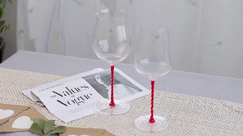 A red stemmed wine glass is an experience like no other.