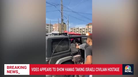 Israel civilian being taken hostage
