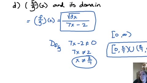 Domain and Combinations of Functions