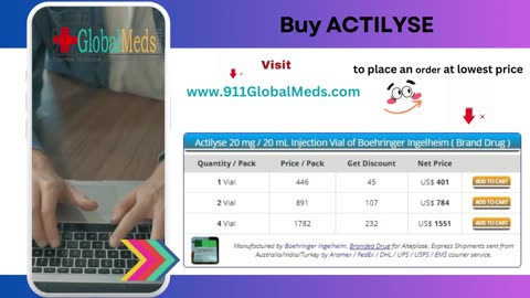 Buy ACTILYSE - Reputable Online Pharmacy