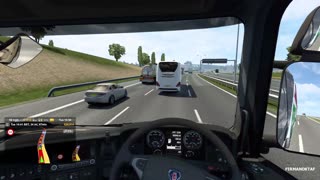 Menuju Menchester Bawa Muatan Penyerap Kimia SCANIA Tractor Head Euro Truck Simulator 2