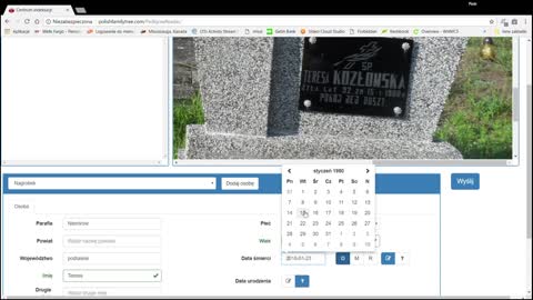 Opracowujemy zdjęcia nagrobków - Genealogia Polska