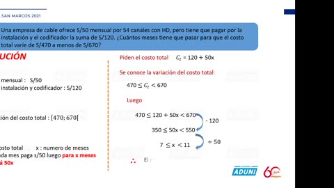 SEMESTRAL ADUNI 2021 | Semana 10 | Álgebra | Física