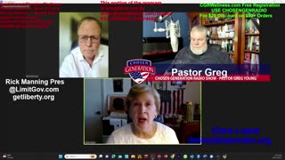 Clare Lopez with Rick Manning and Pastor Greg Israel Gaza Hamas and War