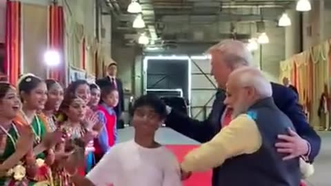 Former president Donald trump interaction with modi