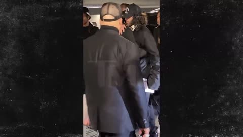 Offset Comforted By Friends After Takeoff Funeral