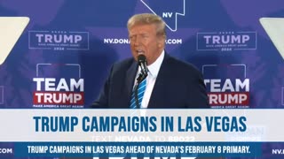 Trump Campaigns in Las Vegas