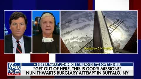 Nun tells Tucker how she stopped a burglary