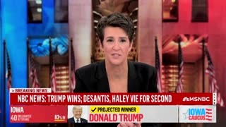 MSNBC Censors Trump's Victory Speech In Iowa