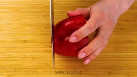 How to Peel and Cut Vegetables and Fruits 🍅🥒: 5 Minutes Craf