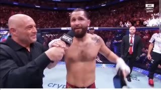 Jorge Masvidal leads chant of "Let's go Brandon"