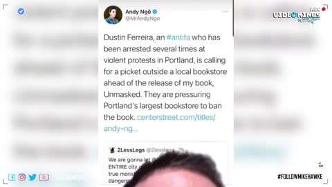 Portland Antifa militant Dustin Ferreira released a series of videos threatening Andy Ngô, the jour