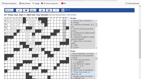 NY Times Crossword 13 Aug 23, Sunday - Part 1