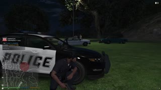GTAV: epic stand off between police and gang members